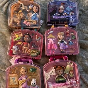 NEW Disney Animators' Collection Mini Doll Play Set (6)